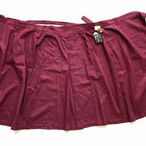 Vintage Ladies Wool Blend Wrap Skirt Size Small USA Maroon Red Fashion ...