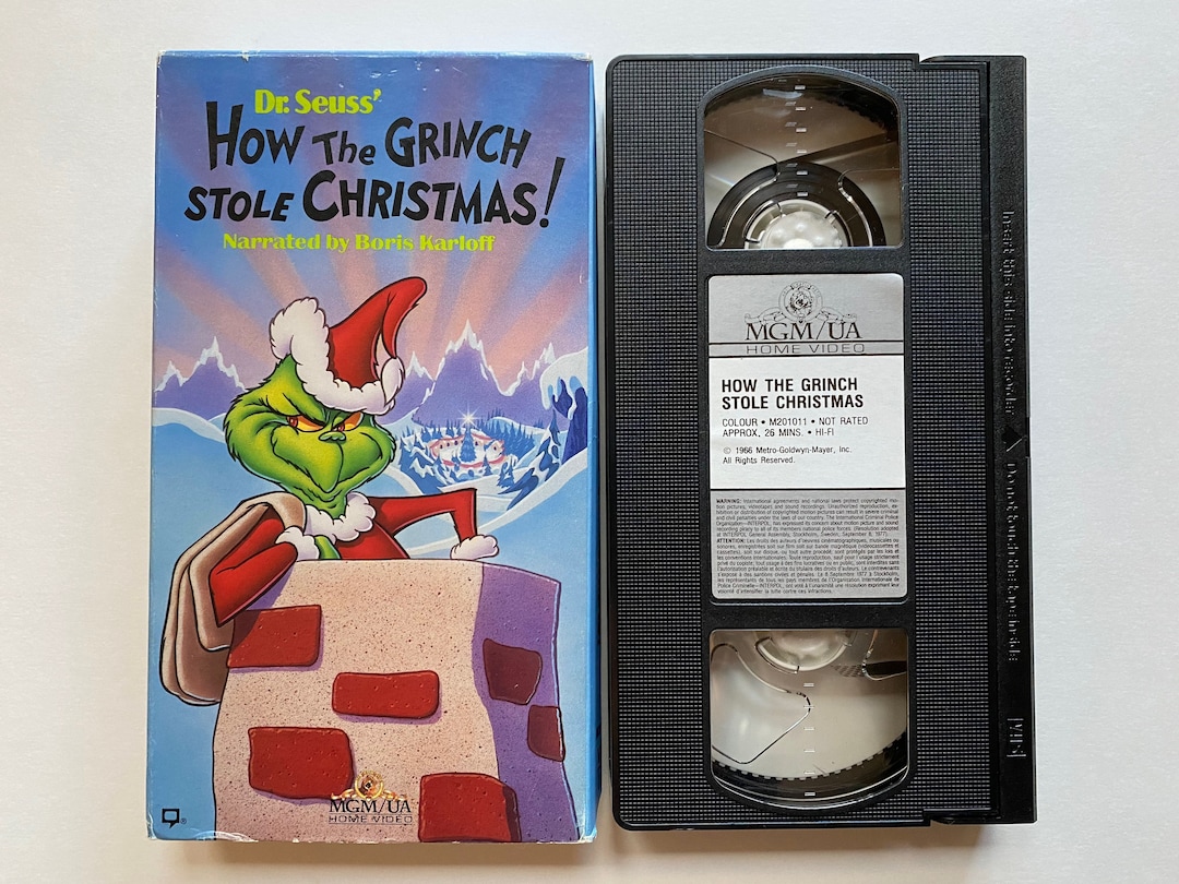 Dr Seuss How the Grinch Stole Christmas VHS Video Kids 1966 1994 - Original Dr Seuss How The Grinch Stole Christmas
