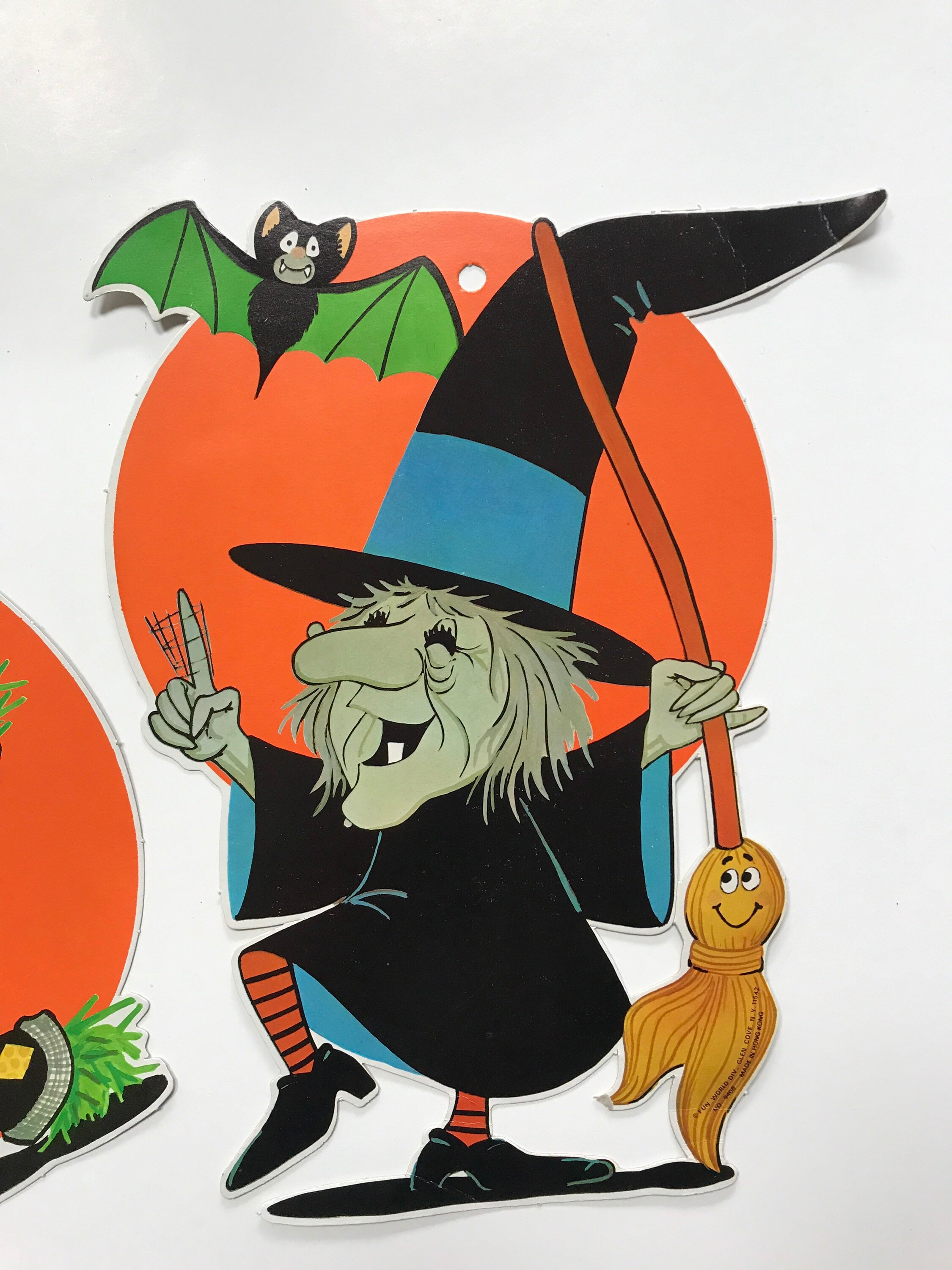 1980s Halloween Decorations
 1980s Halloween Die Cut Decoraciones Bruja Espantapájaros Etsy España