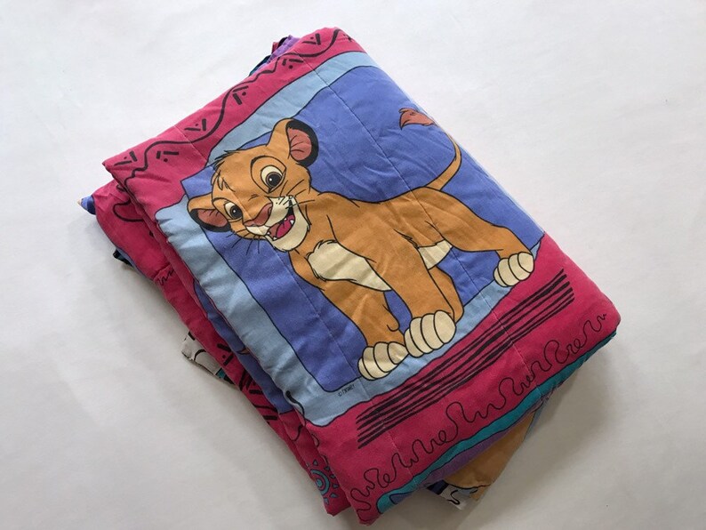 Vintage 1990s Disney The Lion King Twin Size Comforter Blanket Etsy