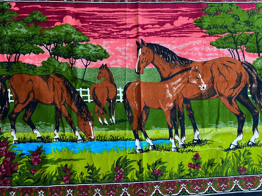 Horse tapestry wall hanging sale