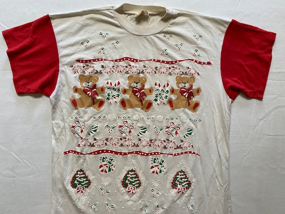 Ladies Christmas Sleep Shirt Gown Puffy Xmas Holi… - image 1