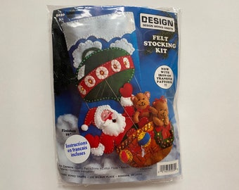 Felt Christmas Stocking Kit Handmade Homemade Crafting Kit Xmas Holiday Design Works