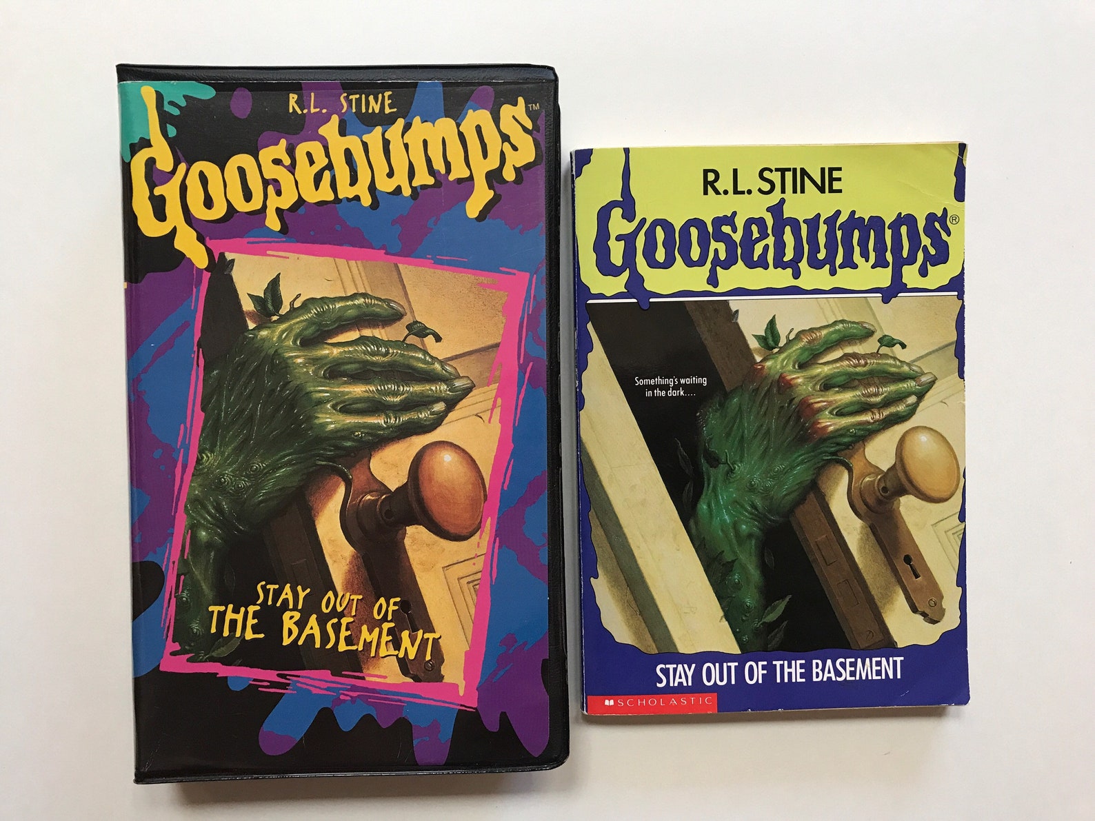 Goosebumps VHS Video and Book Stay Out of the Basement 90s Tv Etsy