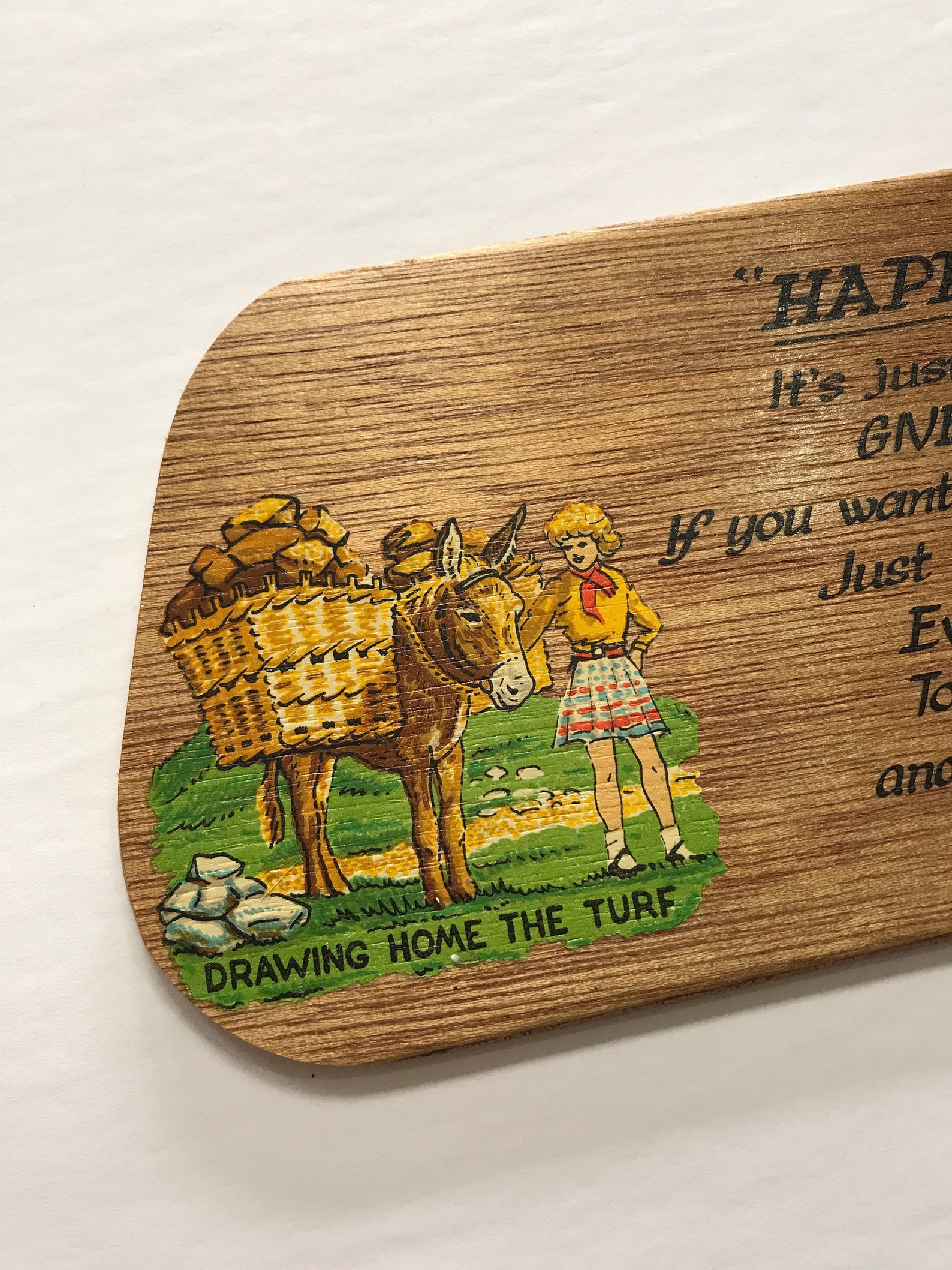 Vintage Wooden Sign Wall Hanging Retro Home Decor 70s Etsy