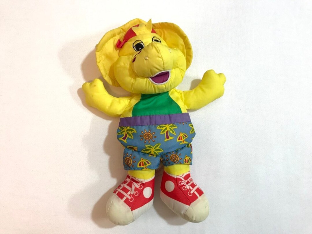 Barney BJ Water Bath Toy Pal Plush Stuffed Animal 1996 Retro Etsy