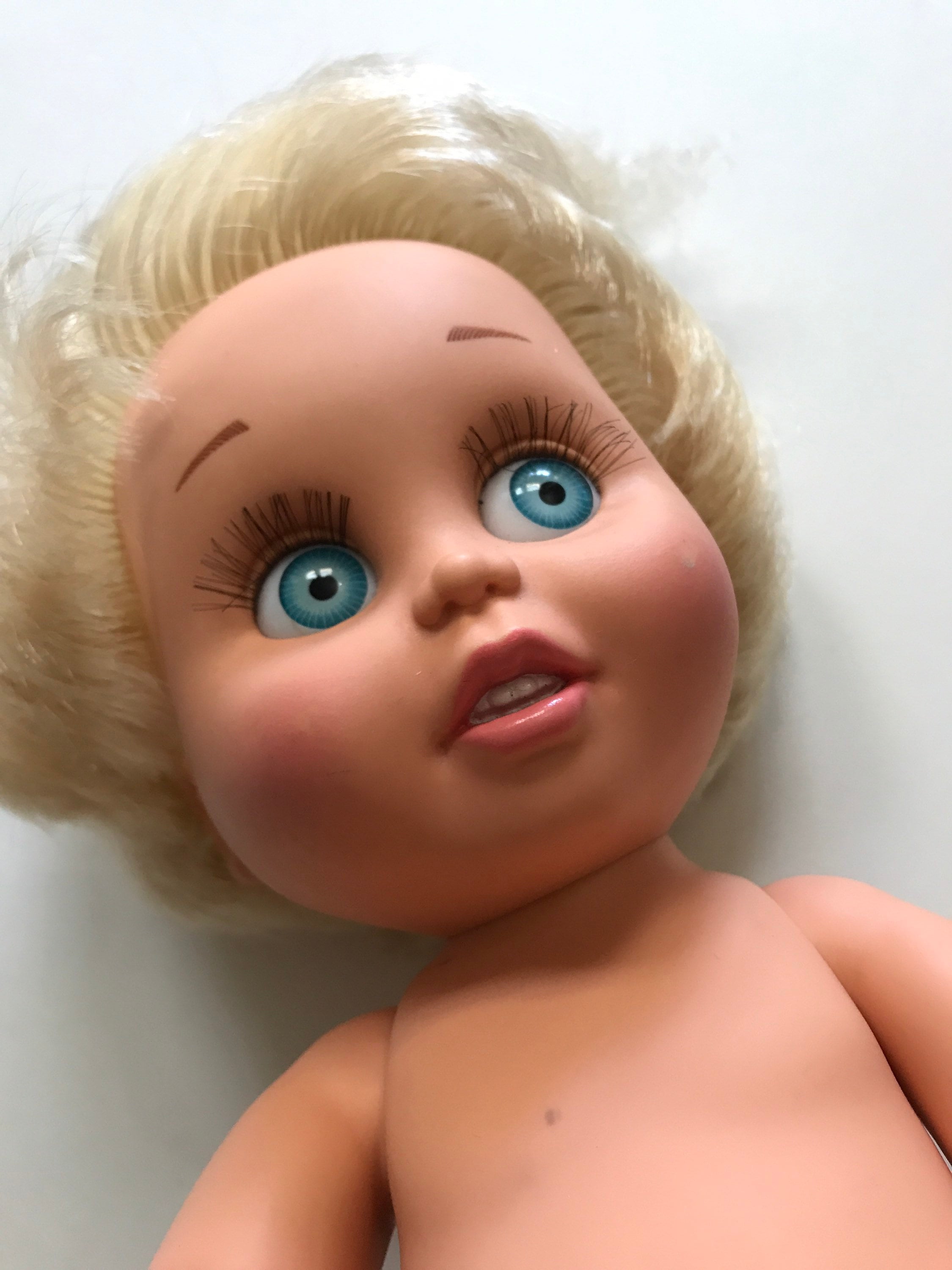 Baby Face Doll 1990 Vintage Lewis Galoob 90s Kids Toys Posable Etsy
