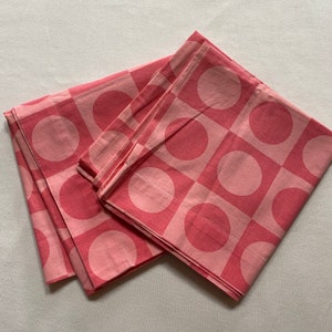 Body Pillowcases Pair Pink Geometric Circle Print Tex Made Bedding Sheet Change image 1