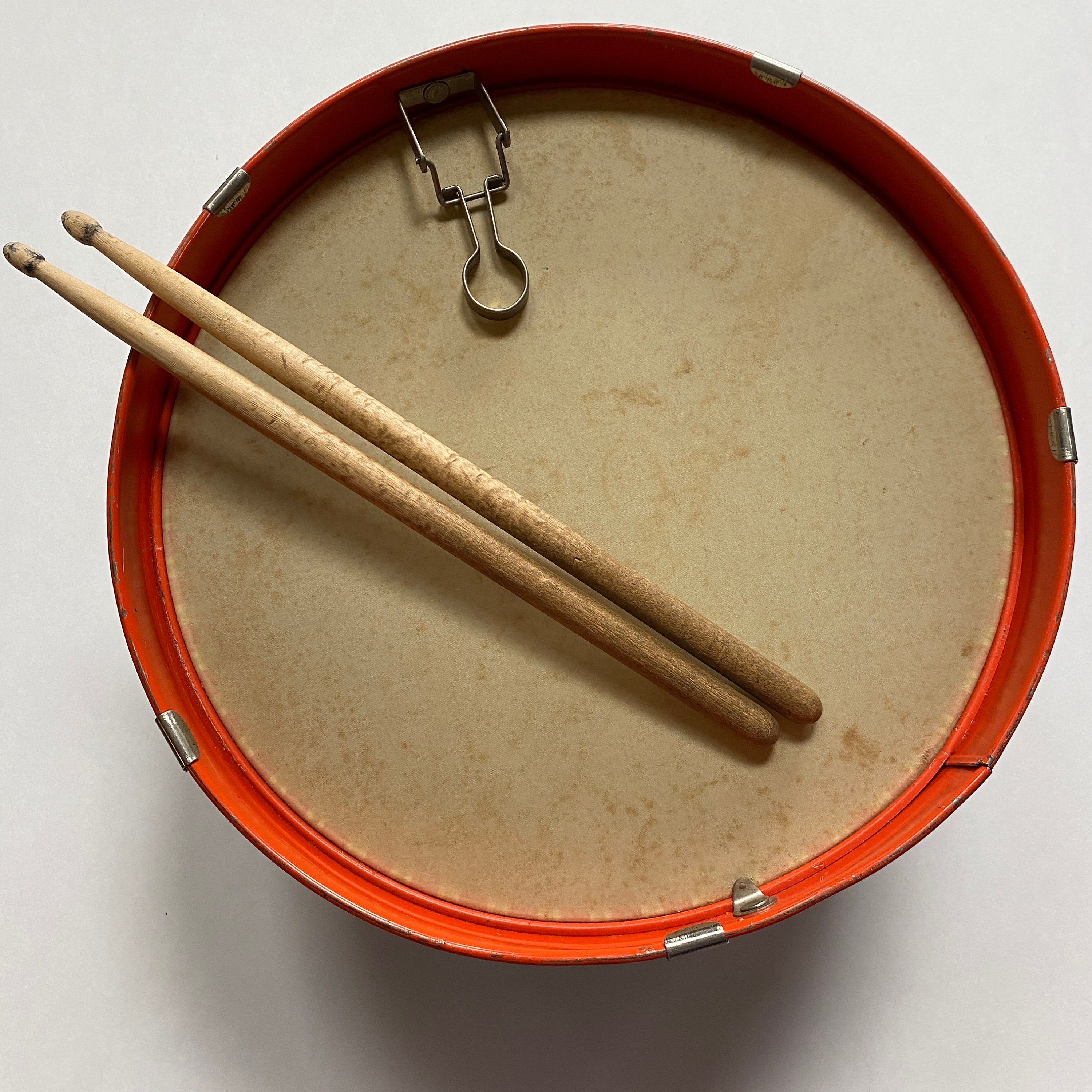 Vintage Childrens Toy Drum Musical Instrument Tin Made in Japan