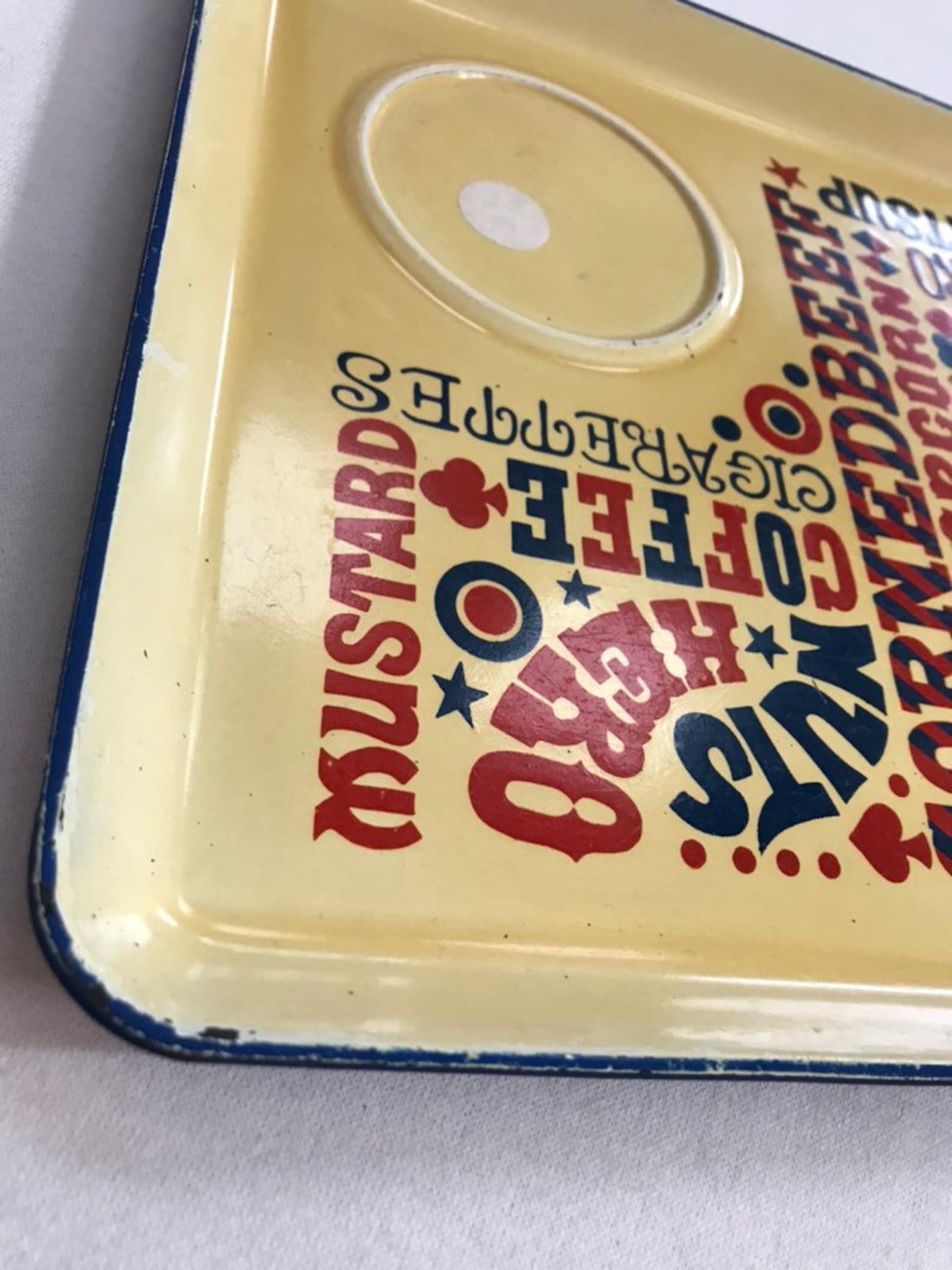 Food and Drink Tray 50s 60s Corned Beef Nuts Mustard Ham Etsy