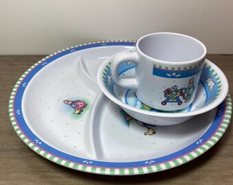 デイジーキングダム ハニーバニー メラミン 子供用食器セット 1990年