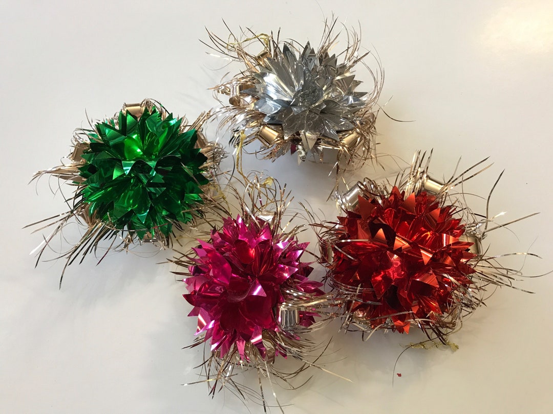 Vintage Foil Christmas Light Reflector Ornaments Colored Retro Etsy