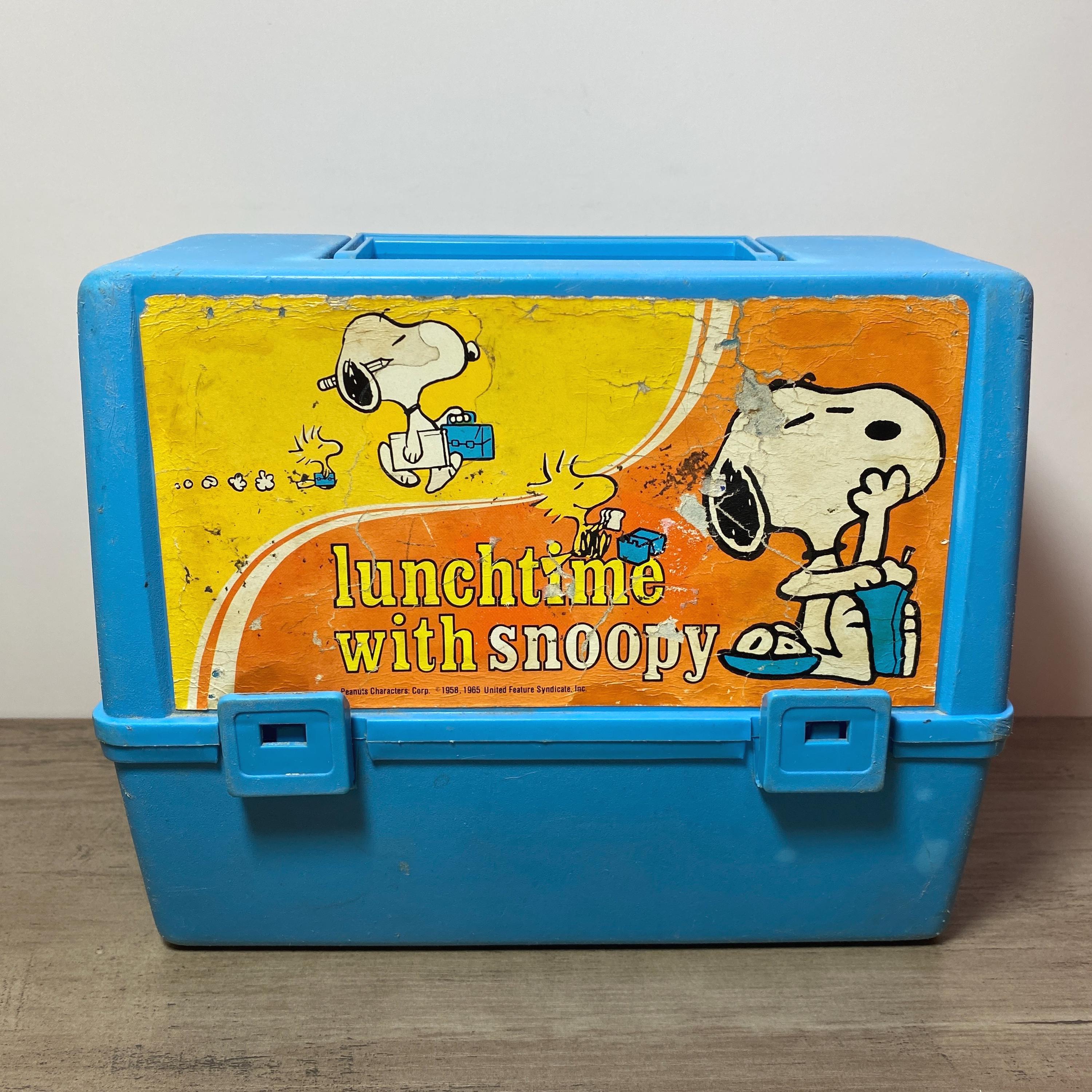 Snoopy and Woodstock Lunch Box Lunchtime With Snoopy 1970s - Etsy