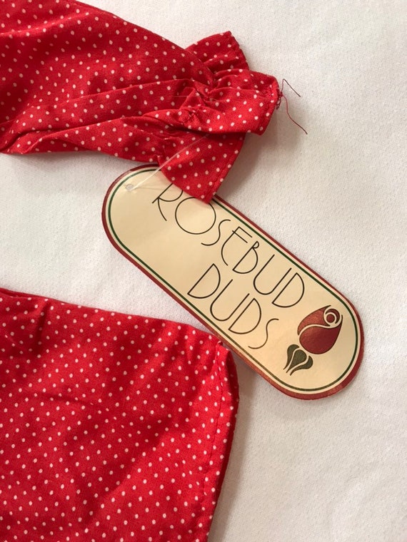SALE KIDS Rosebud Duds Red with White Polka Dots … - image 2