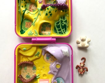 1989 Polly Pocket Zoo With Two Figures Bluebird - Etsy