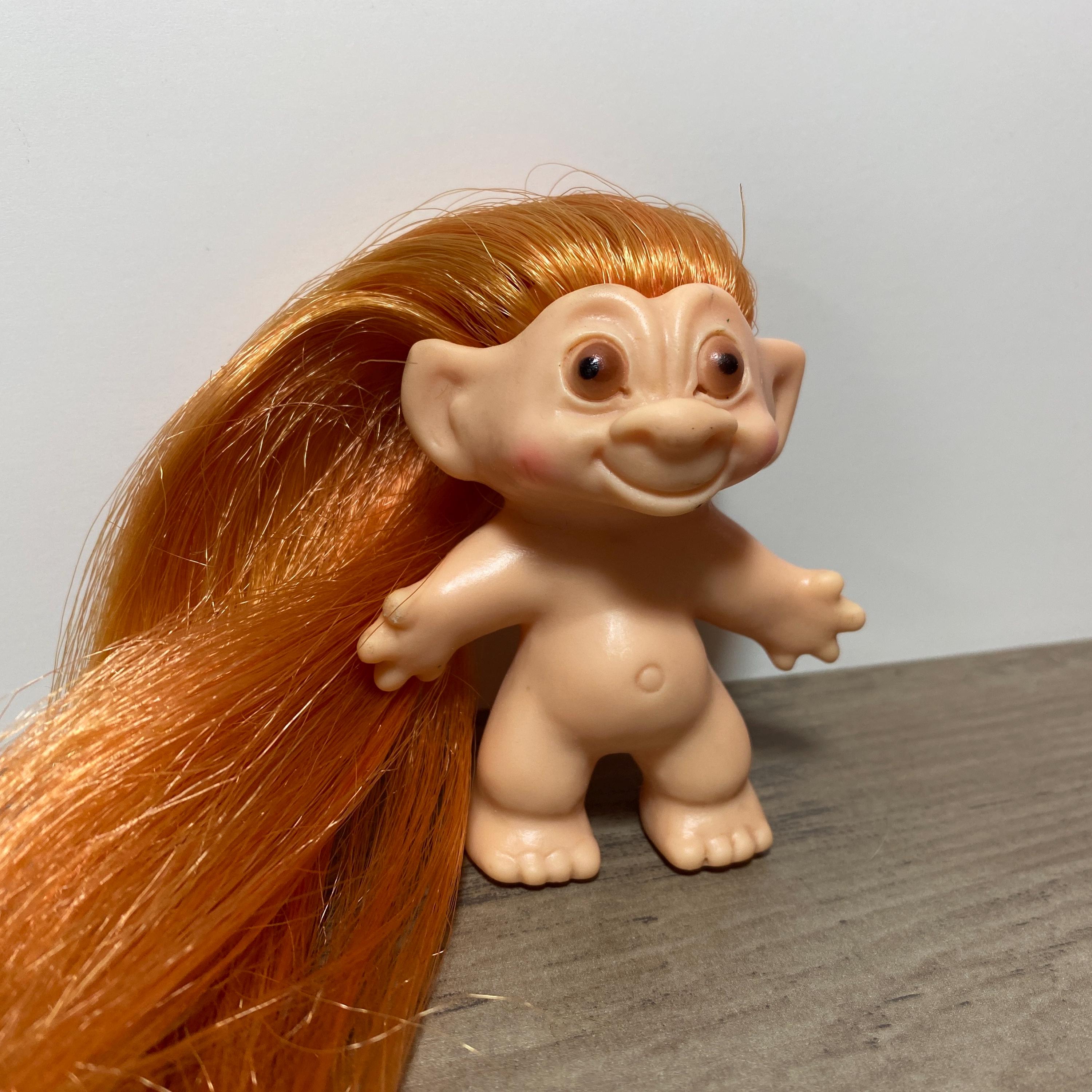 1960s Troll Doll With Long Rooted Orange Hair Rootie Beatnik