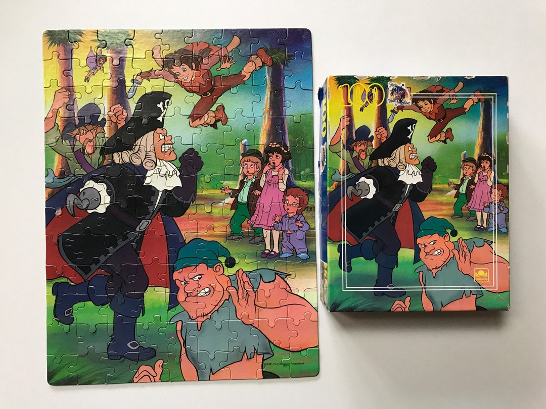 Vintage Peter Pan and the Pirates Jigsaw Puzzle 100 Pieces 1990s ...