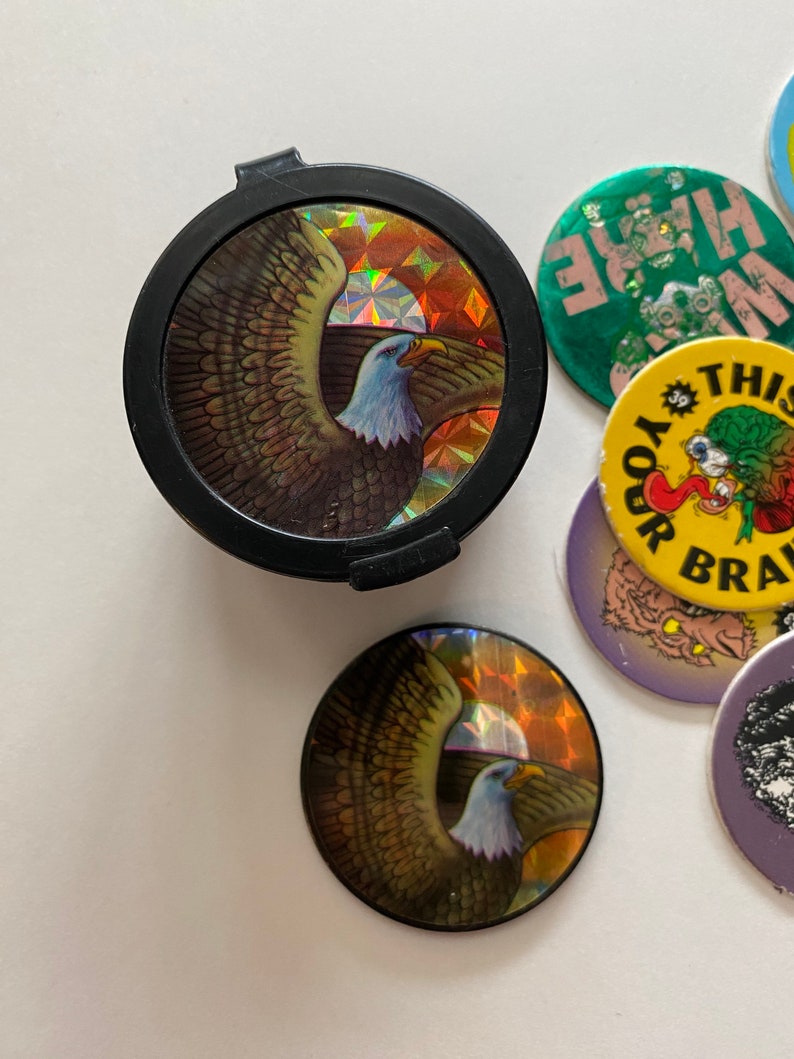 Round Pogs 1990s Blank Back Pogs in Mini Collector Tube With Slammer 90s Game - Etsy