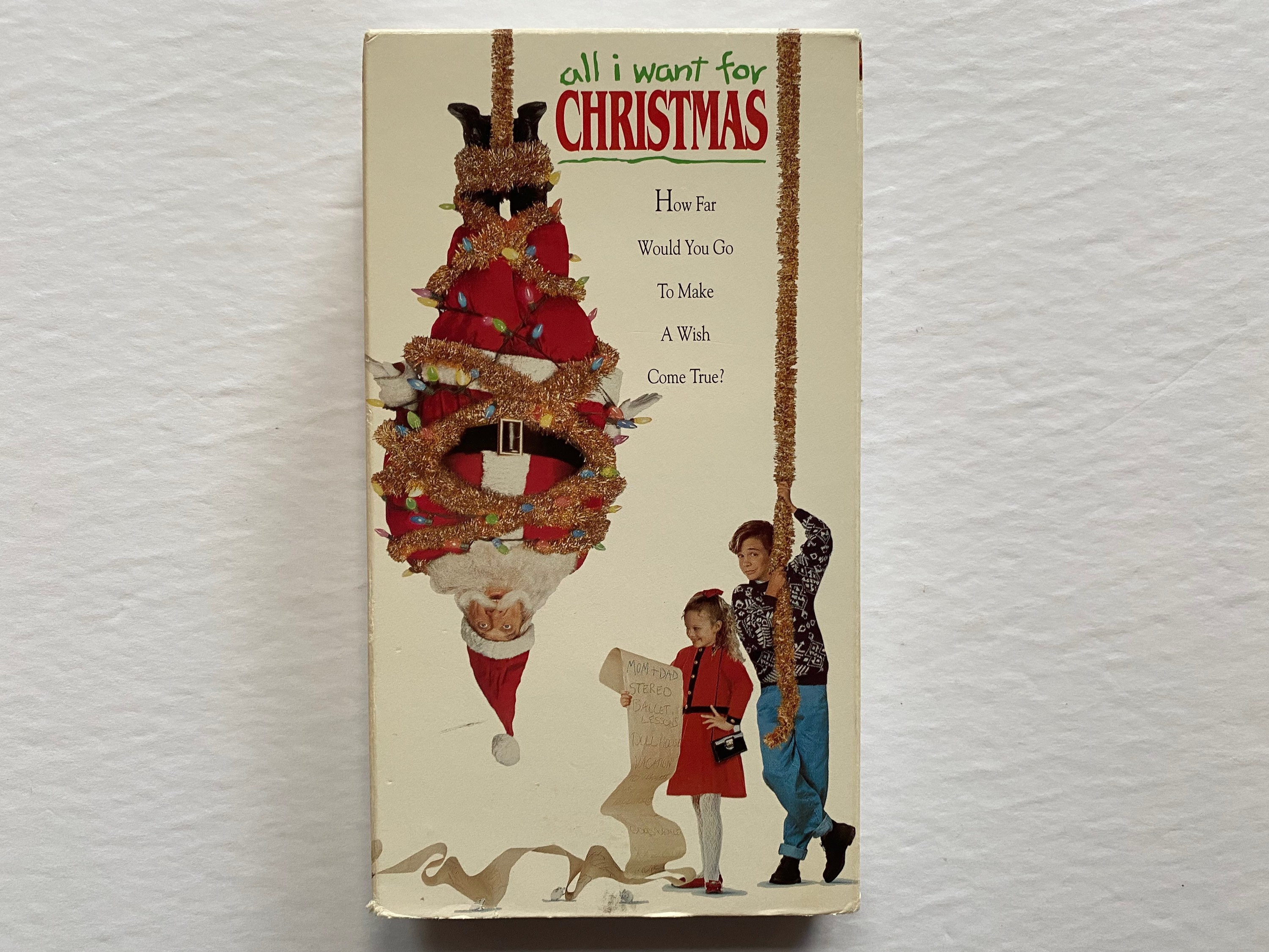 1991 All I Want for Christmas VHS Video Classic Tested