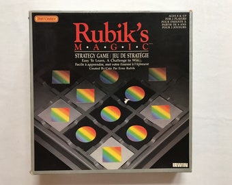 1987 Rubiks Magic Board Game Matchbox Irwin 80s Strategy Game Family Game Night Toy