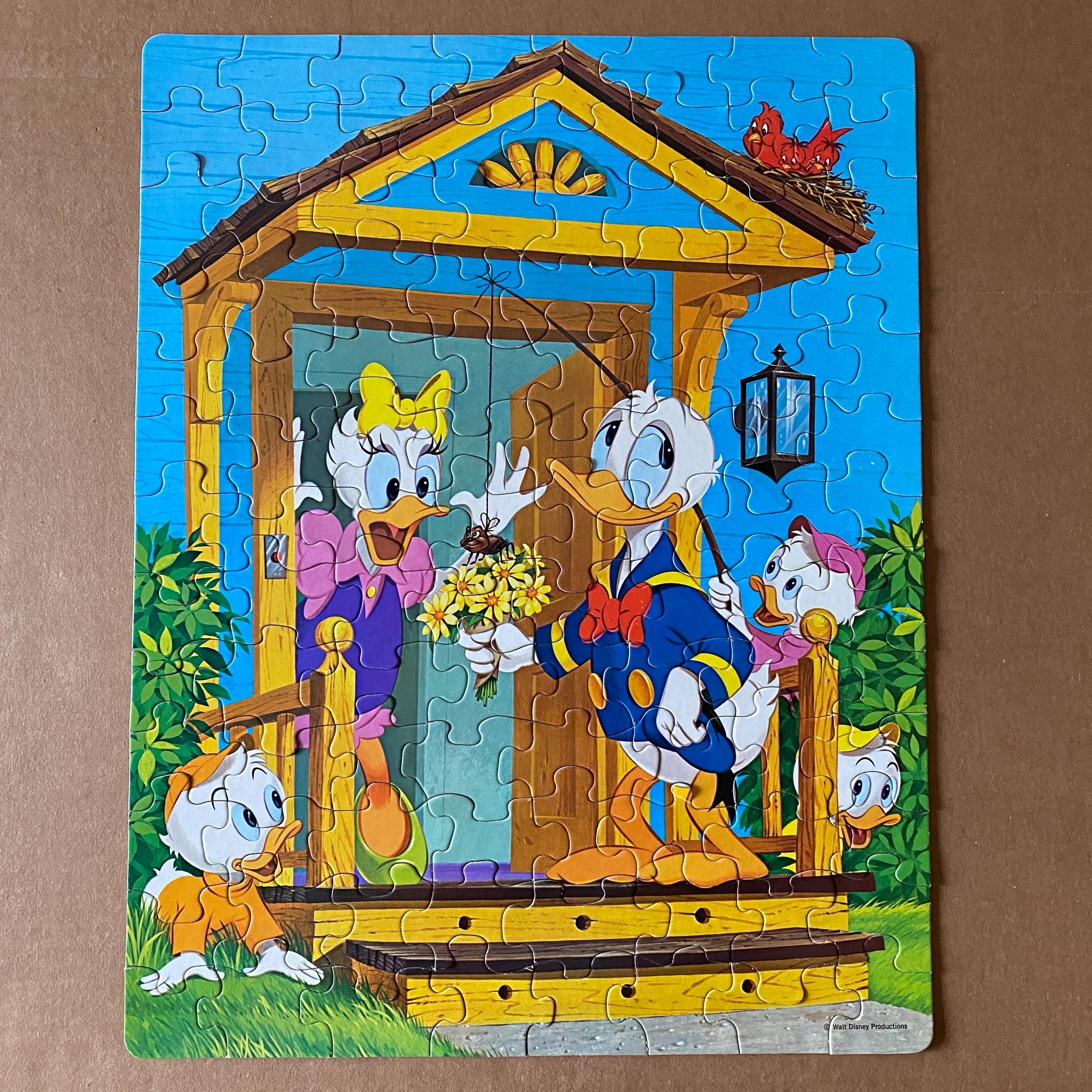Disney Donald Duck Jigsaw Puzzles LOT Complete Game Night Toys - Etsy