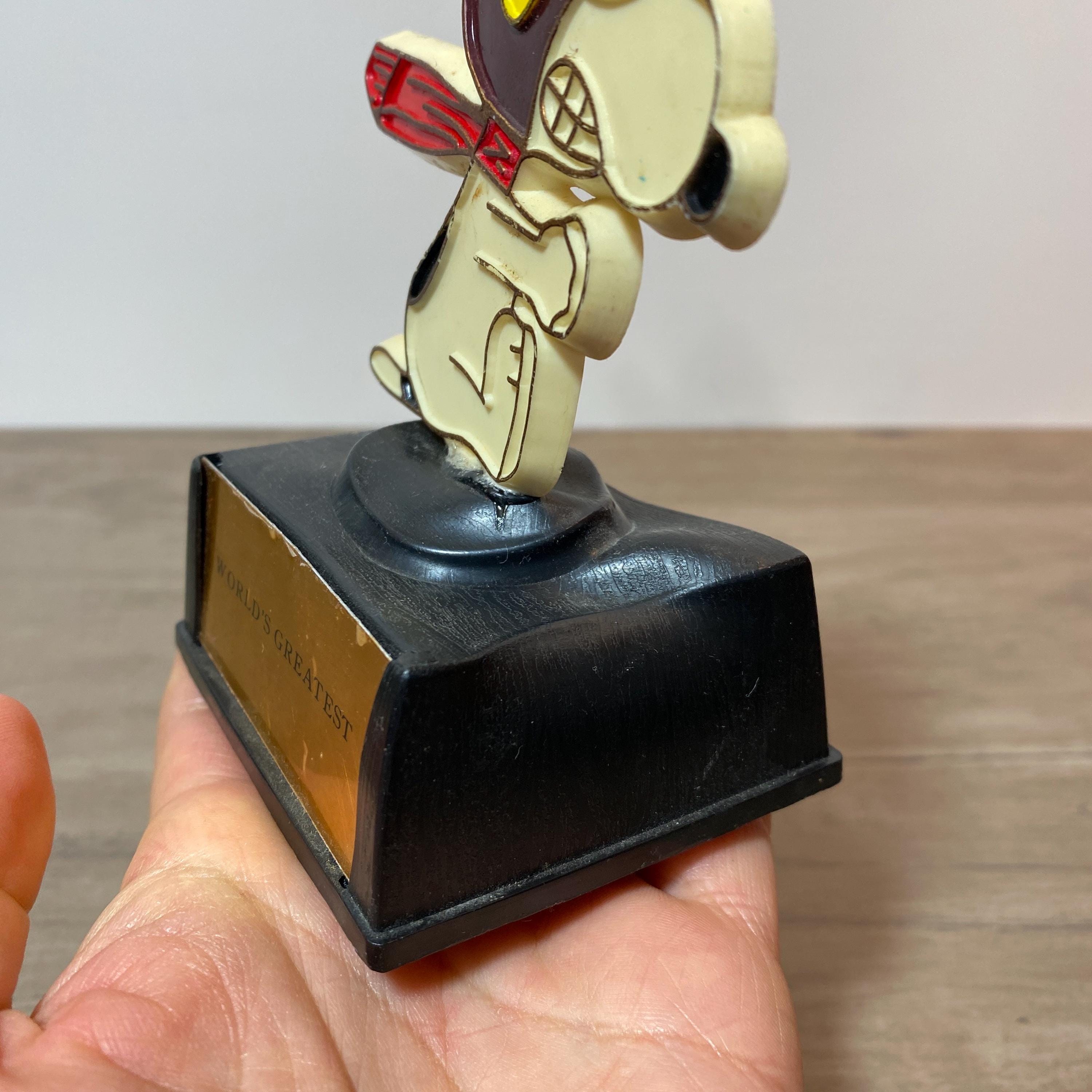 Worlds Greatest Red Barron Snoopy Trophy Peanuts Charlie Brown