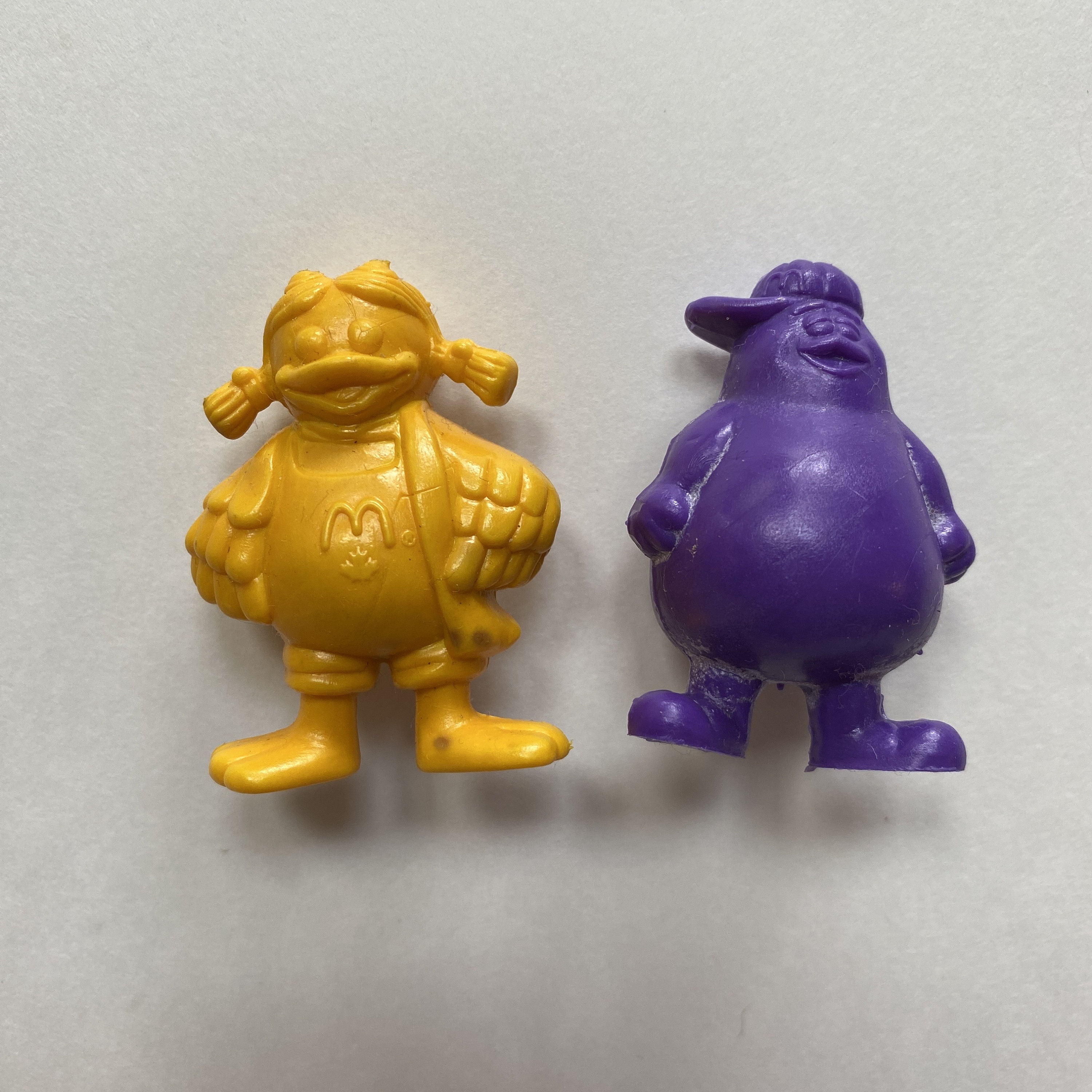 1990 RARE Mcdonalds Toy Fast Food Premiums Birdie Grimace Solid