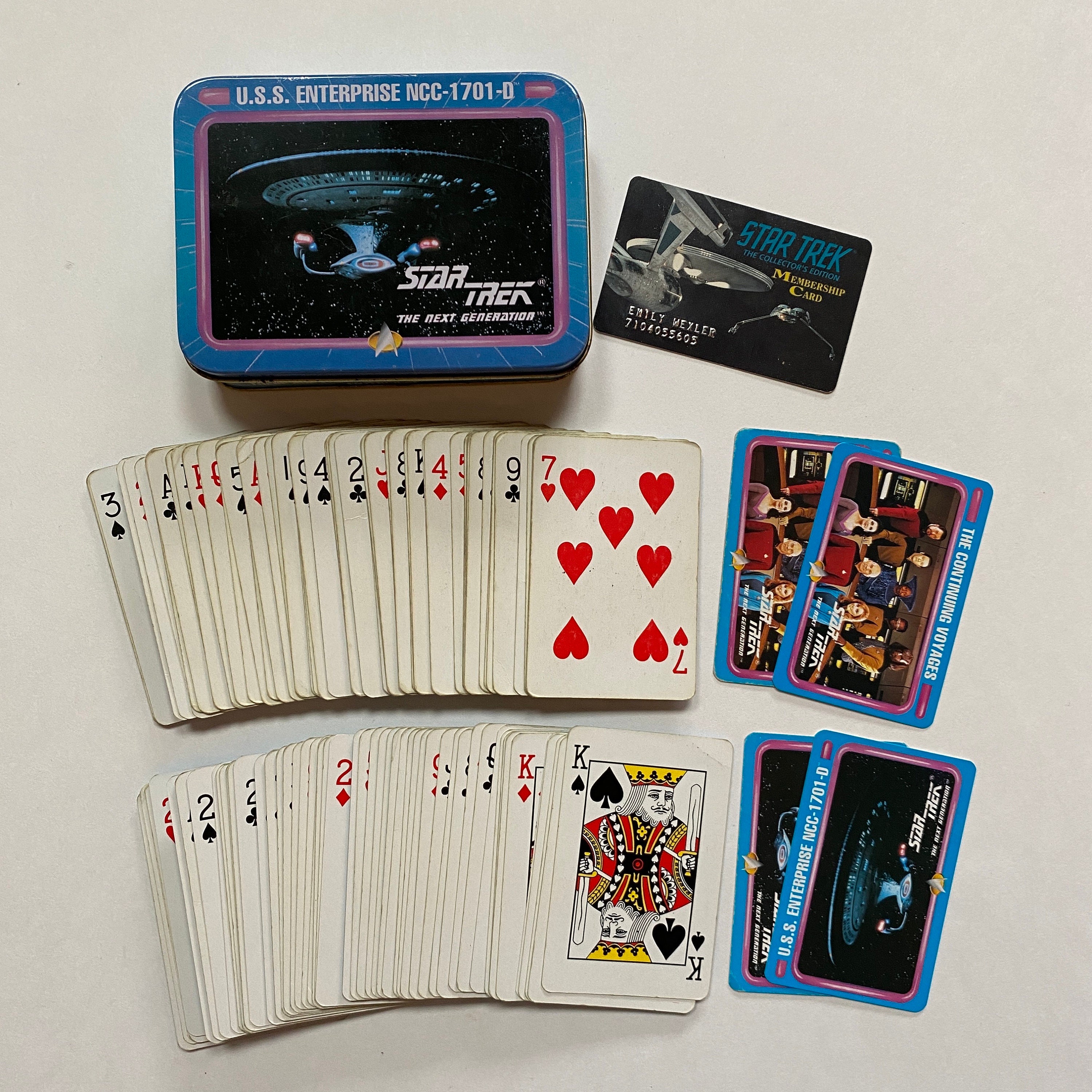 Star Trek the Next Generation Playing Cards in Collector Tin +
