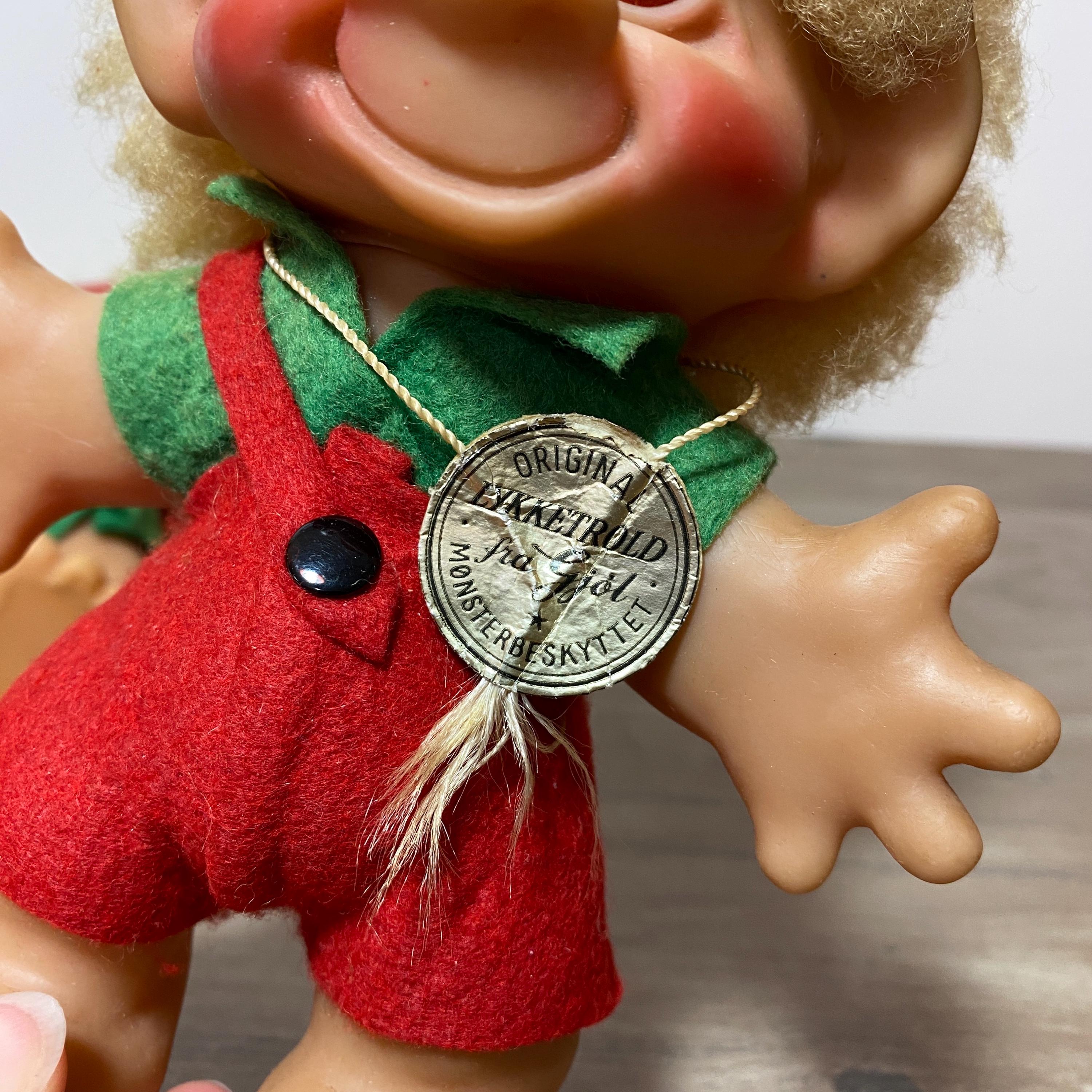 Beautiful people トロピカルウールモヘアグルカショーツy2K Original DAM Troll Dolls Mohair Glass Eyes Made in Denmark 1960s