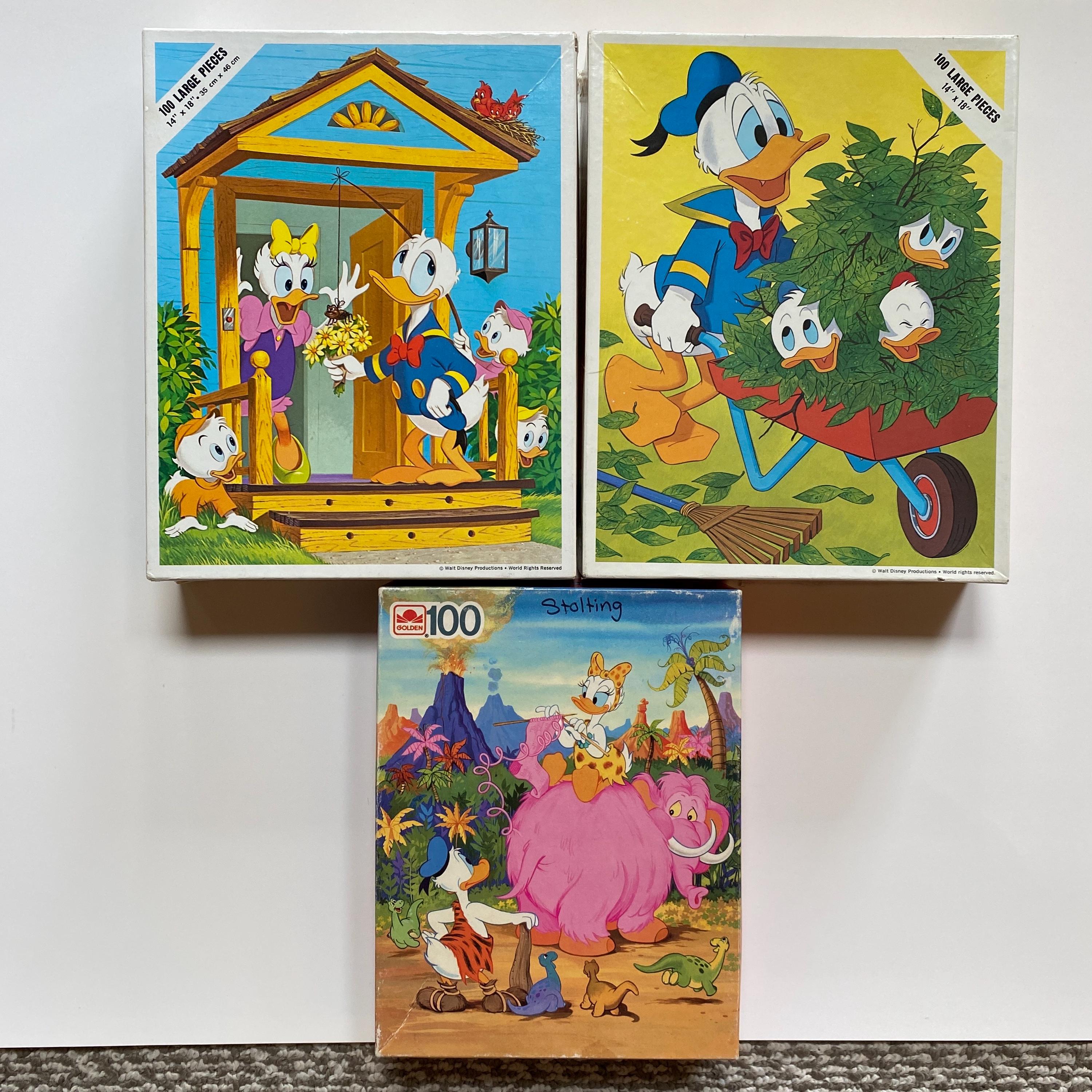Disney Donald Duck Jigsaw Puzzles LOT Complete Game Night Toys - Etsy