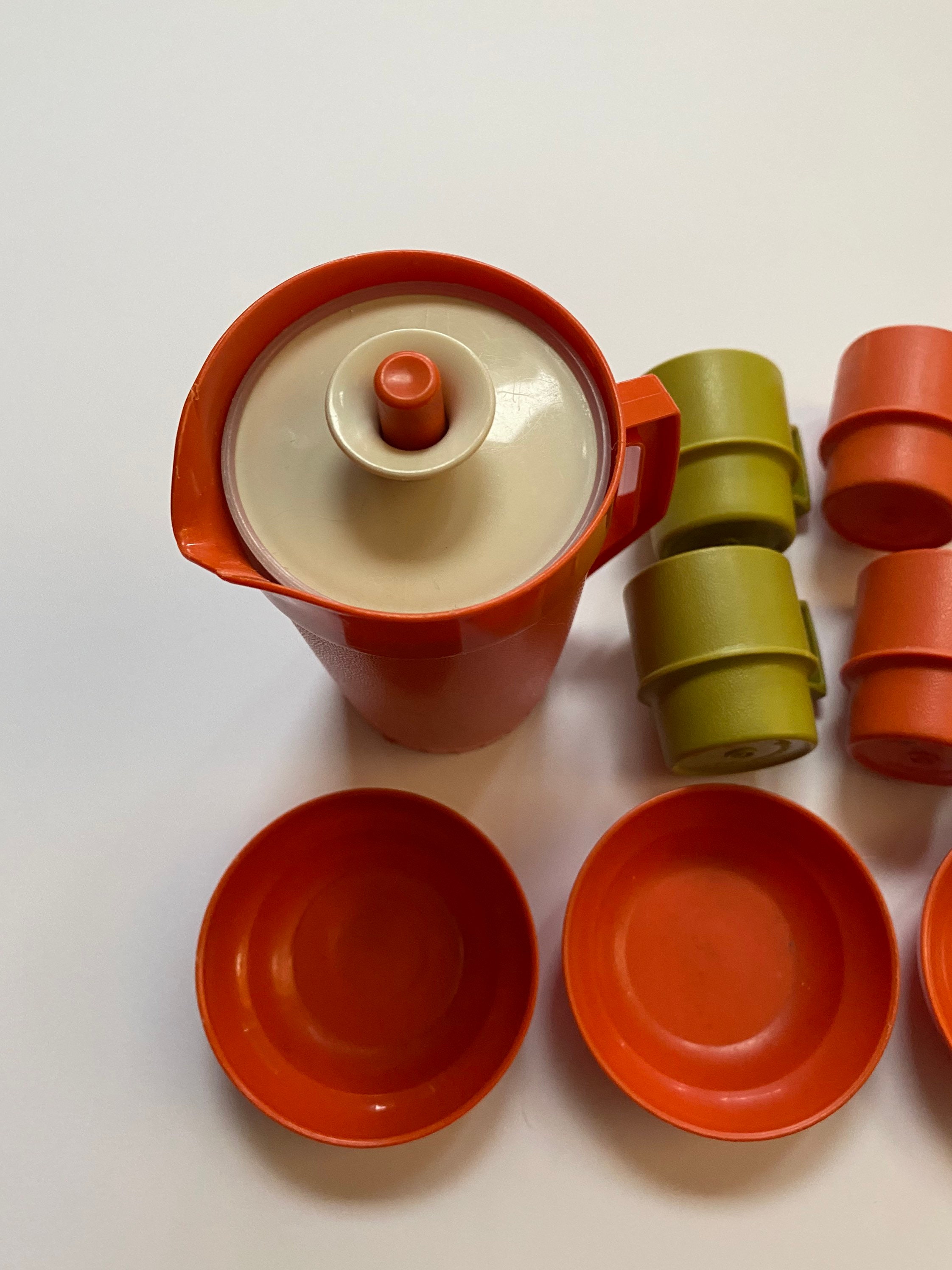 Tupperware, Toys, Vintage Tupperware Toys Mini Serve It Childrens Play  Dish Cups Pitcher