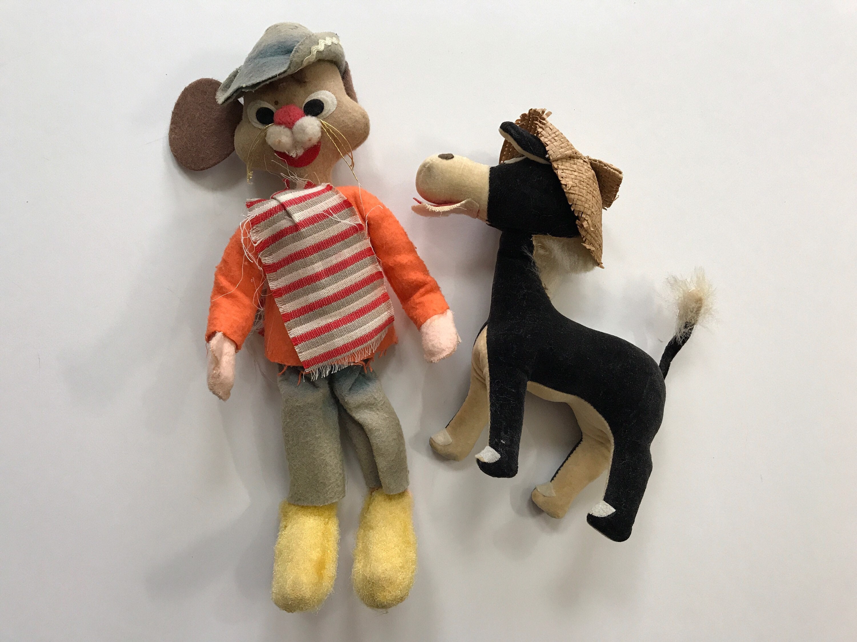 1961 ドリームドール 布人形 25cm Dakin Dream Dolls 1960s Dakin Dream Pets Donkey & Bunny Plush Made in Japan - Etsy