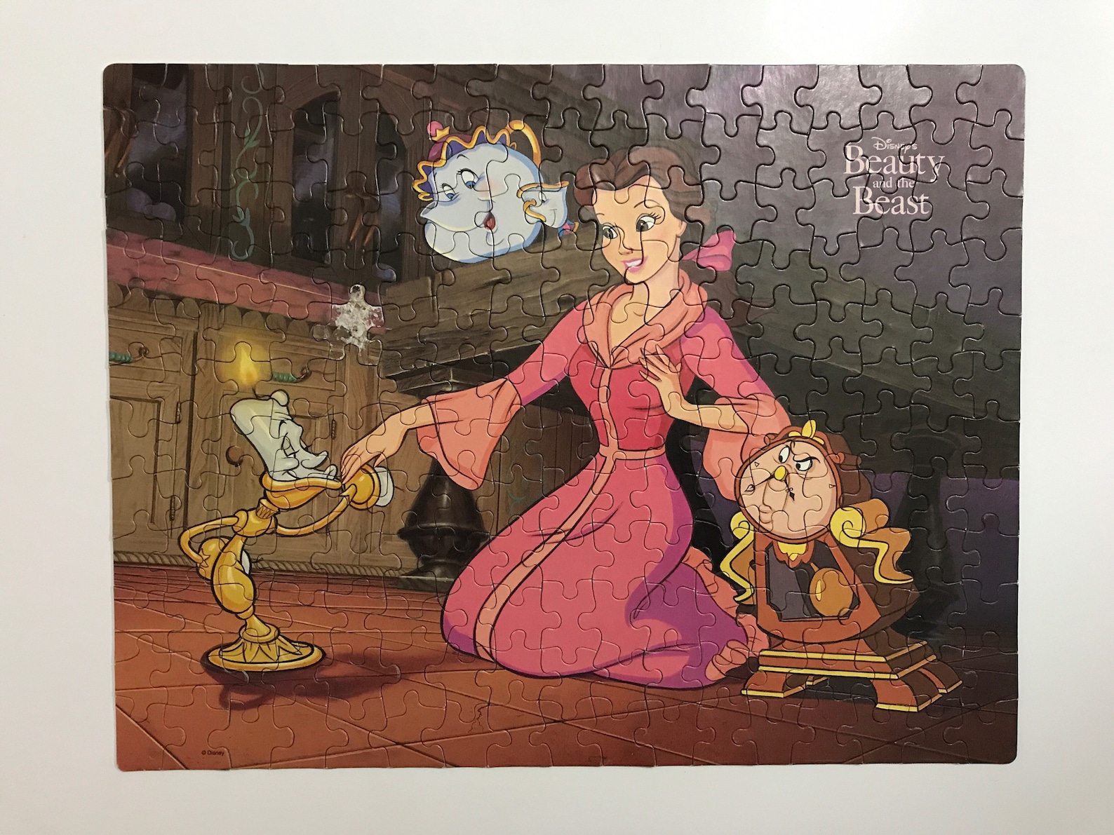 Disney Beauty and the Beast Jigsaw Puzzle Complete Kids Belle Etsy