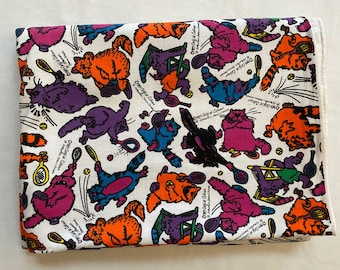 Cats Sweatshirt Fleece Sewing Fabric Material 90s Kids Handmade Clothing Supplies Supply Catfish Calhoun
