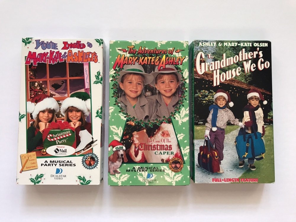 mary kate and ashley christmas vhs bundle
