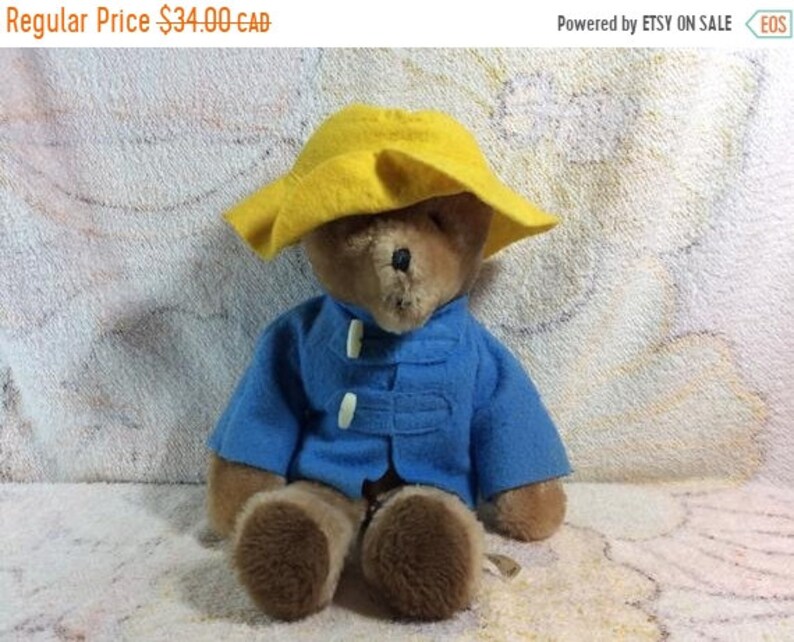 paddington bear stuffed animal vintage