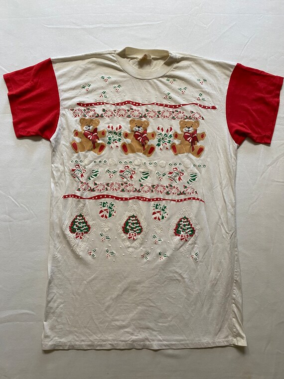 Ladies Christmas Sleep Shirt Gown Puffy Xmas Holi… - image 2