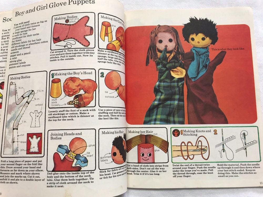 The Know How Fun Craft Book of Puppets Book How to Make Etsy