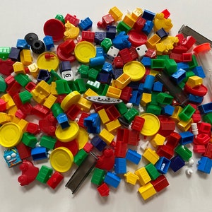SALE Random Lot of Game Pieces Checkers Monopoly Houses Pawns