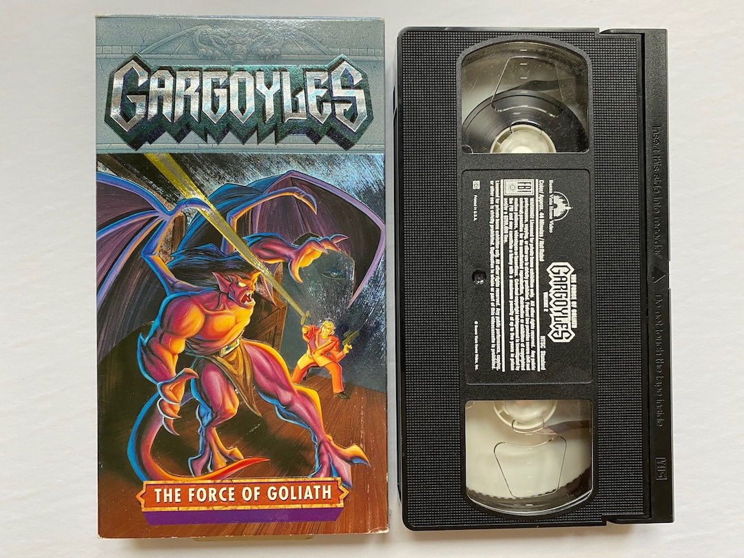 1990s Gargoyles VHS Video the Force of Goliath Cartoon Movie Film 90s