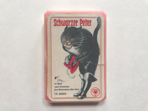 1970s Schwarzer Peter Playing Cards Set Complete Set Kids RARE