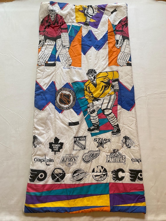 1994 NHL Hockey Sleeping Bag 90s Sleepover Marimac Hard to Find 