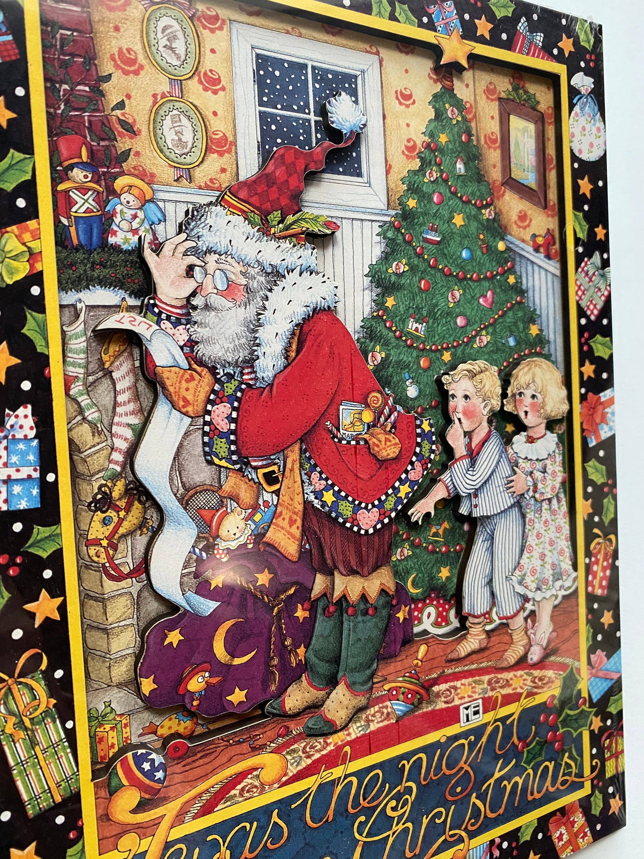 Mary Engelbreit Night Before Christmas Cards to Keep Plaque Wall