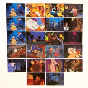 セール - 1992 美女と野獣 ディズニー プロセット トレーディングカード ランダム 22 枚セット スワップ コレクター 90 年代