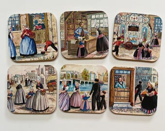 Vintage Westraven Anno 1661 Delft Handwork Tray, Made in Holland