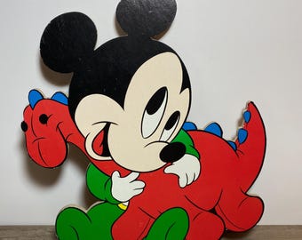 ディズニー ミッキーとドナルド ベビールーム 壁飾り 1990年代 - Etsy 日本