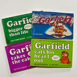 Garfield Comic Strip Books 3rd 5th 6th + Here Comes Garfield Collections by Jim Davis