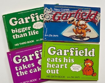 Garfield Comic Strip Books 3rd 5th 6th + Here Comes Garfield Collections by Jim Davis