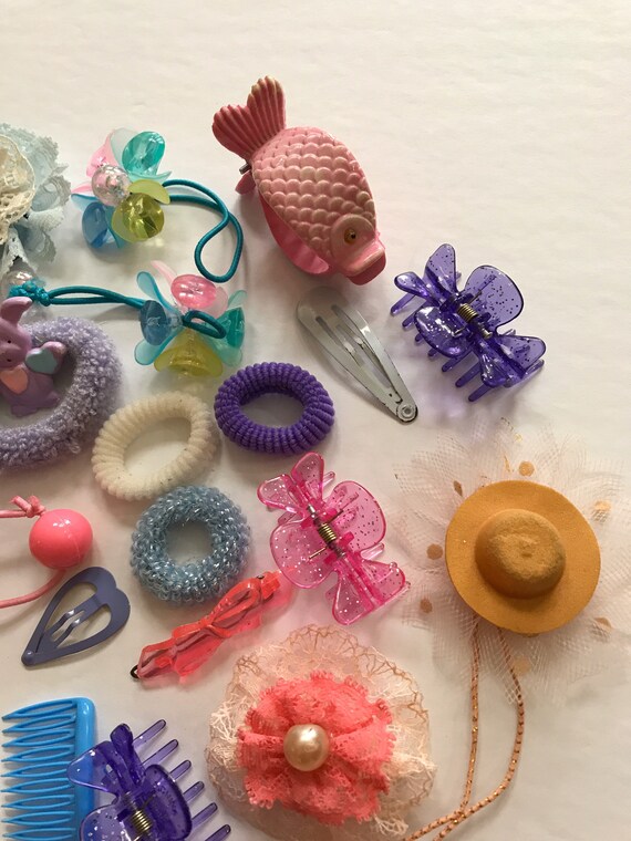 Plastic hair bobbles deals
