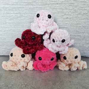 Crochet Mini Octopus - Cute Gift - Amigurumi - Handmade Plushie - Octopus Plushie - Gift For Family - Gift For Friend - Gifts - Decor